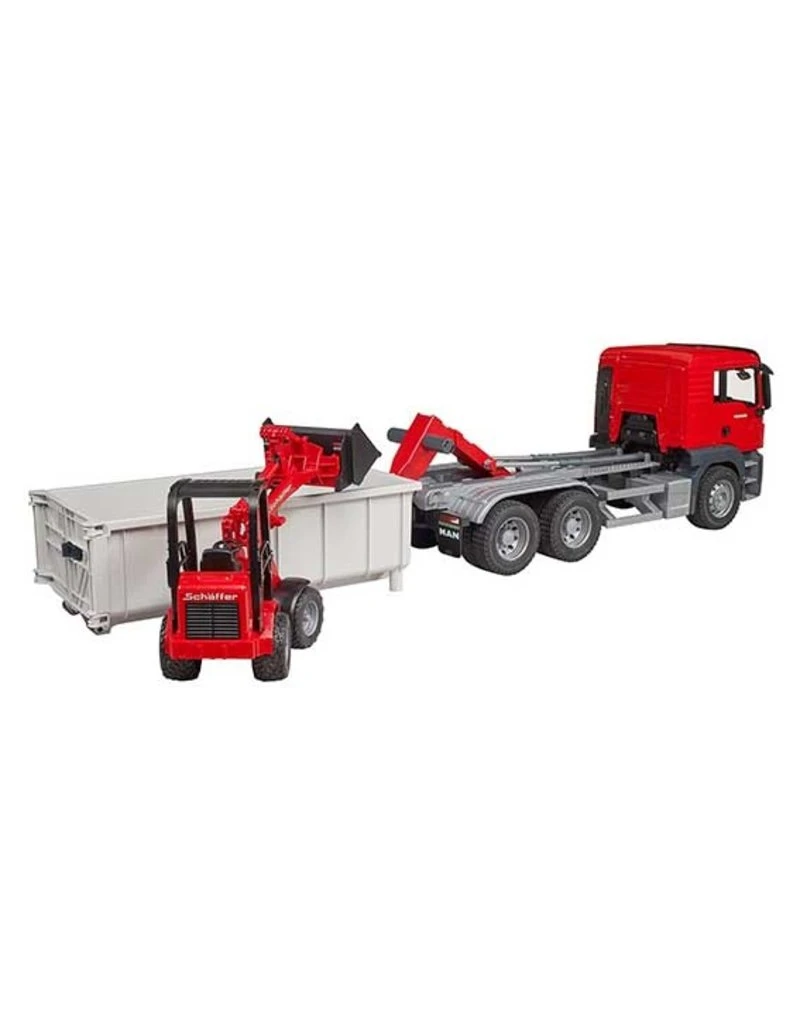 Bruder 03767 - MAN TGS met afrolcontainer en Schaeffer Bruder 03767 - MAN TGS Met Afrolcontainer En Schaeffer -Britains Winkel bruder bruder 03767 man tgs met afrolcontainer en