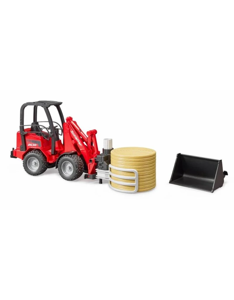 Bruder 2192 - Schaeffer Compactlader, balengrijper en hooibaal Bruder 2192 - Schaeffer Compactlader, Balengrijper En Hooibaal -Britains Winkel bruder bruder 2192 schaeffer compactlader balengri 1