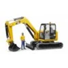Bruder 2466 - Cat Minibagger Met Speelfiguur