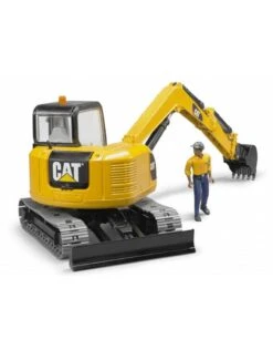 Bruder 2466 - Cat Minibagger Met Speelfiguur -Britains Winkel bruder bruder 2466 cat minibagger met speelfiguur 3