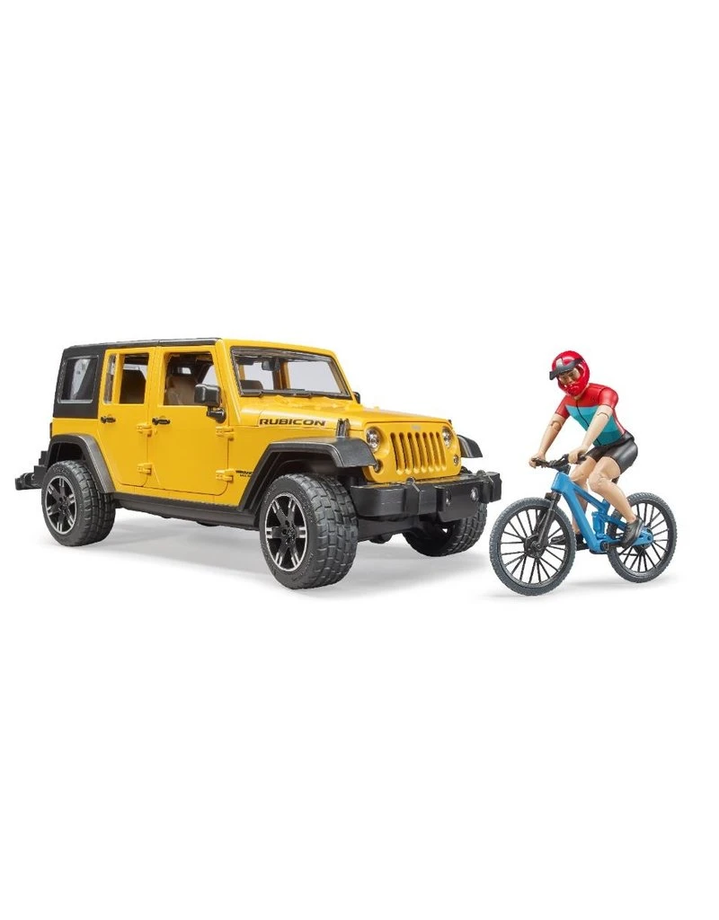 Bruder 2543 - Jeep Wrangler Rubicon Unlimited met mountainbike en speelfiguur Bruder 2543 - Jeep Wrangler Rubicon Unlimited Met Mountainbike En Speelfiguur -Britains Winkel bruder bruder 2543 jeep wrangler rubicon unlimited 1