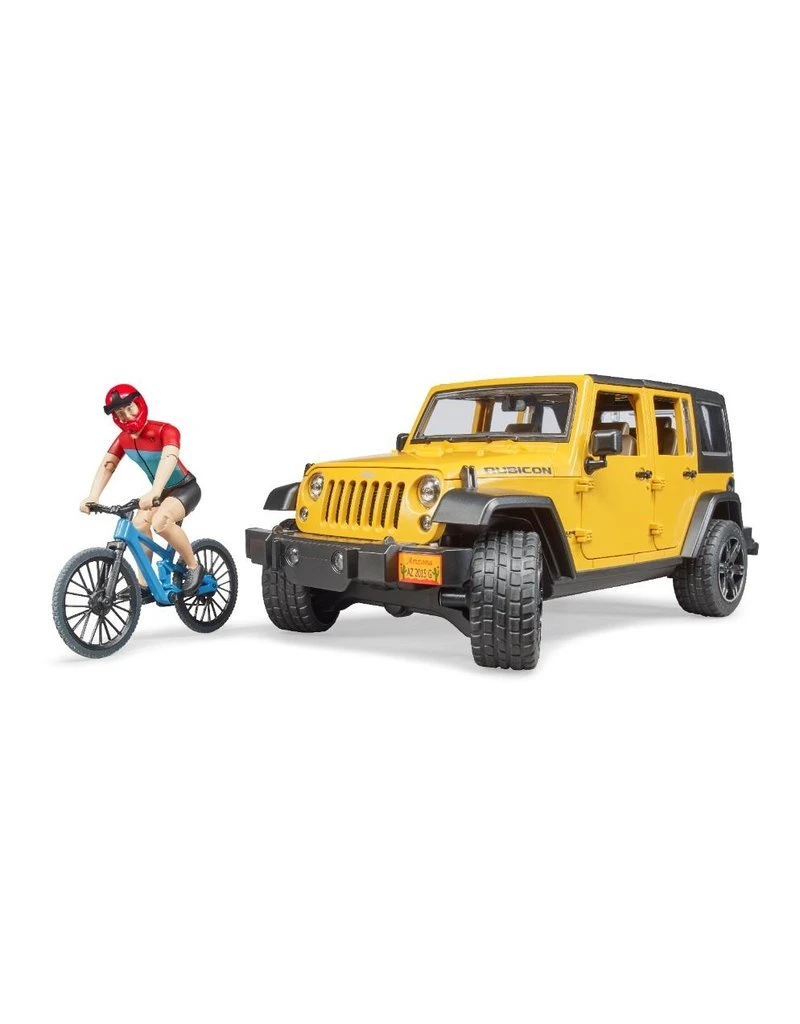 Bruder 2543 - Jeep Wrangler Rubicon Unlimited met mountainbike en speelfiguur Bruder 2543 - Jeep Wrangler Rubicon Unlimited Met Mountainbike En Speelfiguur -Britains Winkel bruder bruder 2543 jeep wrangler rubicon unlimited 2