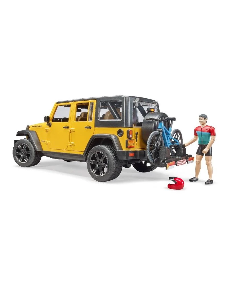 Bruder 2543 - Jeep Wrangler Rubicon Unlimited met mountainbike en speelfiguur Bruder 2543 - Jeep Wrangler Rubicon Unlimited Met Mountainbike En Speelfiguur -Britains Winkel bruder bruder 2543 jeep wrangler rubicon unlimited 4