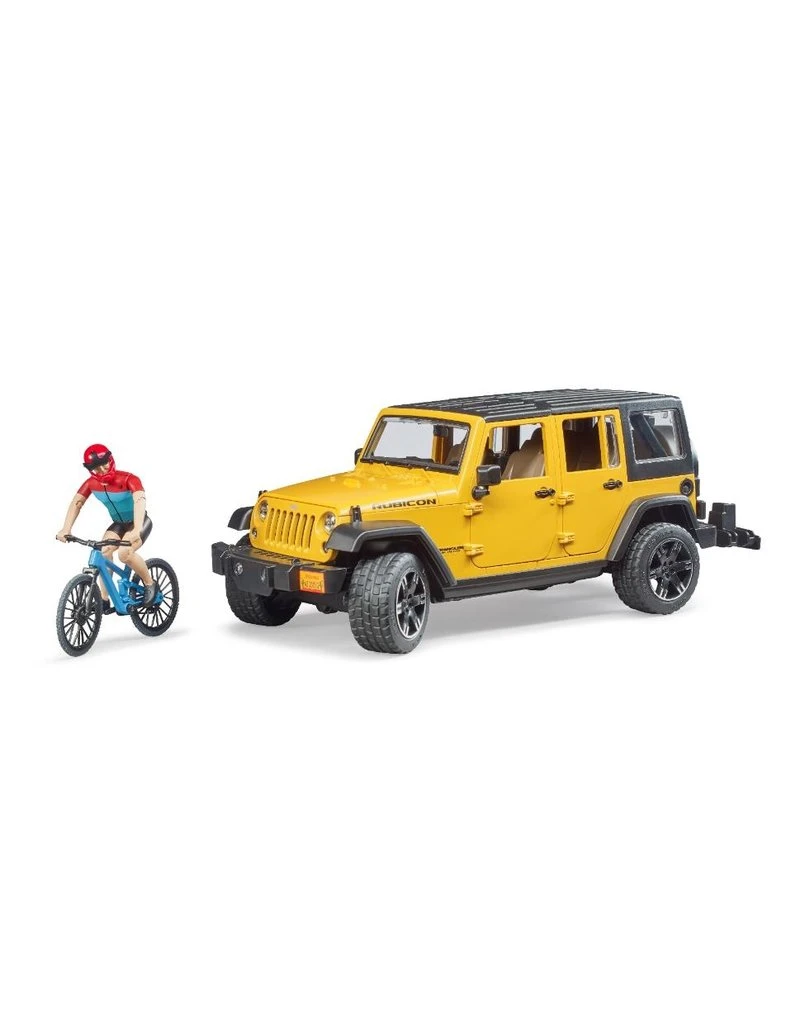 Bruder 2543 - Jeep Wrangler Rubicon Unlimited met mountainbike en speelfiguur Bruder 2543 - Jeep Wrangler Rubicon Unlimited Met Mountainbike En Speelfiguur -Britains Winkel bruder bruder 2543 jeep wrangler rubicon unlimited