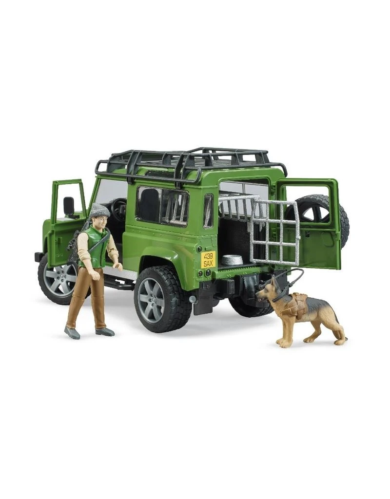 Bruder 2587 - Land Rover Defender Station Wagon met boswachter en hond Bruder 2587 - Land Rover Defender Station Wagon Met Boswachter En Hond -Britains Winkel bruder bruder 2587 land rover defender station wag 4