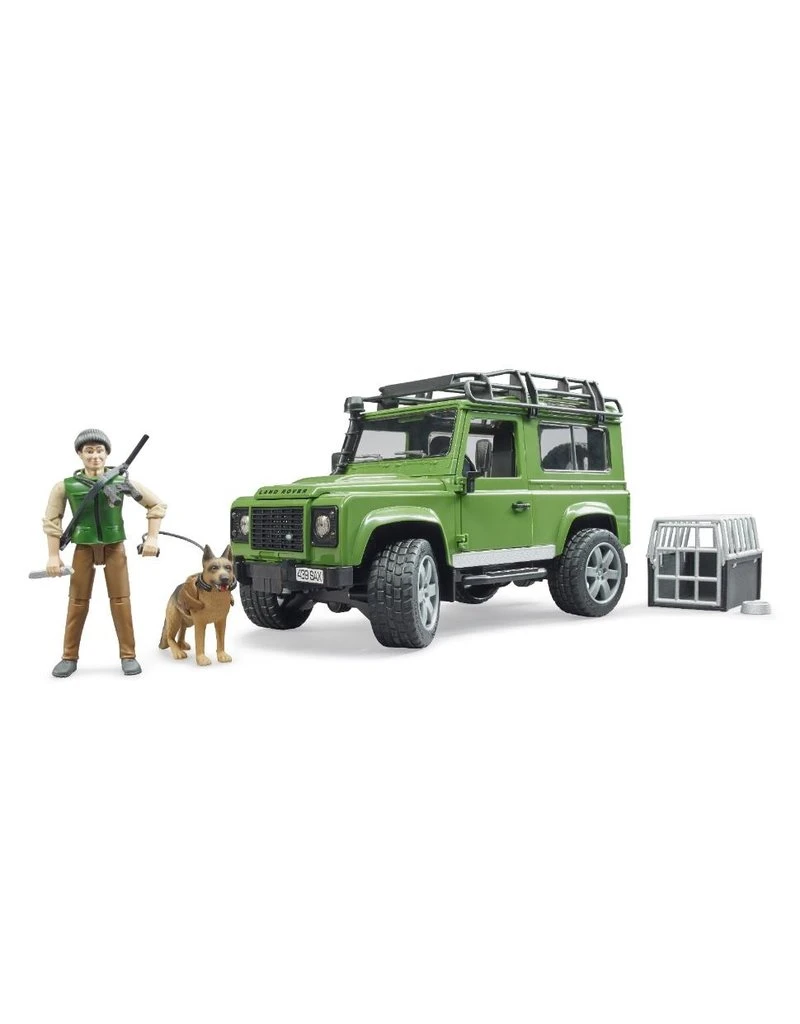 Bruder 2587 - Land Rover Defender Station Wagon met boswachter en hond Bruder 2587 - Land Rover Defender Station Wagon Met Boswachter En Hond -Britains Winkel bruder bruder 2587 land rover defender station wag 5
