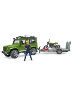 Bruder 2589 - Land Rover Defender Met Aanhanger En Scrambler Ducati 2 Bruder 2589 - Land Rover Defender Met Aanhanger En Scrambler Ducati -Britains Winkel bruder bruder 2589 land rover defender met aanhang 2