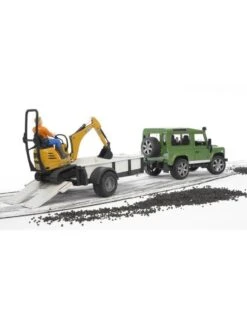 Bruder 2593 - Landrover Met Aanhanger En JCB Mini Graafmachine 2 Bruder 2593 - Landrover Met Aanhanger En JCB Mini Graafmachine -Britains Winkel bruder bruder 2593 landrover met aanhanger en jcb 2