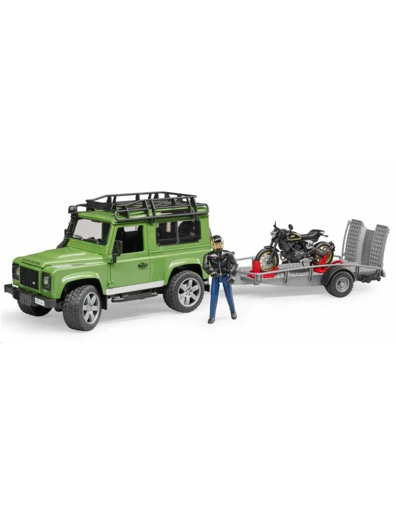 Bruder 2598 - Landrover Defender met aanhanger en Ducati motor en berijder Bruder 2598 - Landrover Defender Met Aanhanger En Ducati Motor En Berijder -Britains Winkel bruder bruder 2598 landrover defender met aanhange