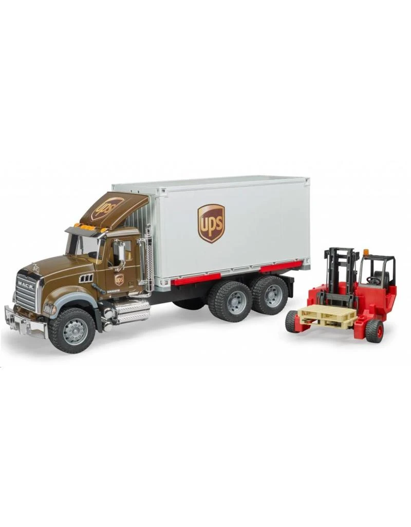 Bruder 2828 - Mack Granite UPS met heftruck Bruder 2828 - Mack Granite UPS Met Heftruck -Britains Winkel bruder bruder 2828 mack granite ups met heftruck