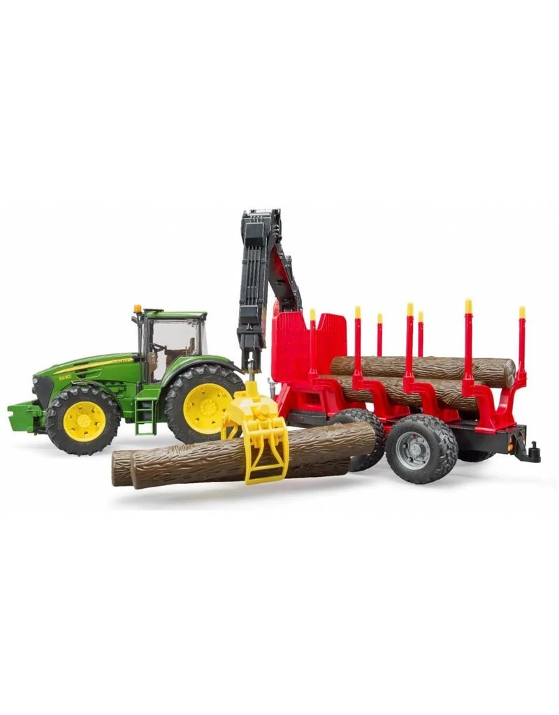 Bruder 3054 - John Deere 7930 met bomentrailer en 4 boomstammen Bruder 3054 - John Deere 7930 Met Bomentrailer En 4 Boomstammen -Britains Winkel bruder bruder 3054 john deere 7930 met bomentraile 1