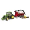 Bruder 3154 - John Deere 7R 350 Met Bomentrailer En 4 Boomstammen