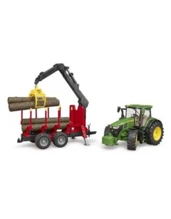 Bruder 3154 - John Deere 7R 350 Met Bomentrailer En 4 Boomstammen 2 Bruder 3154 - John Deere 7R 350 Met Bomentrailer En 4 Boomstammen -Britains Winkel bruder bruder 3154 john deere 7r 350 met bomentrai 2