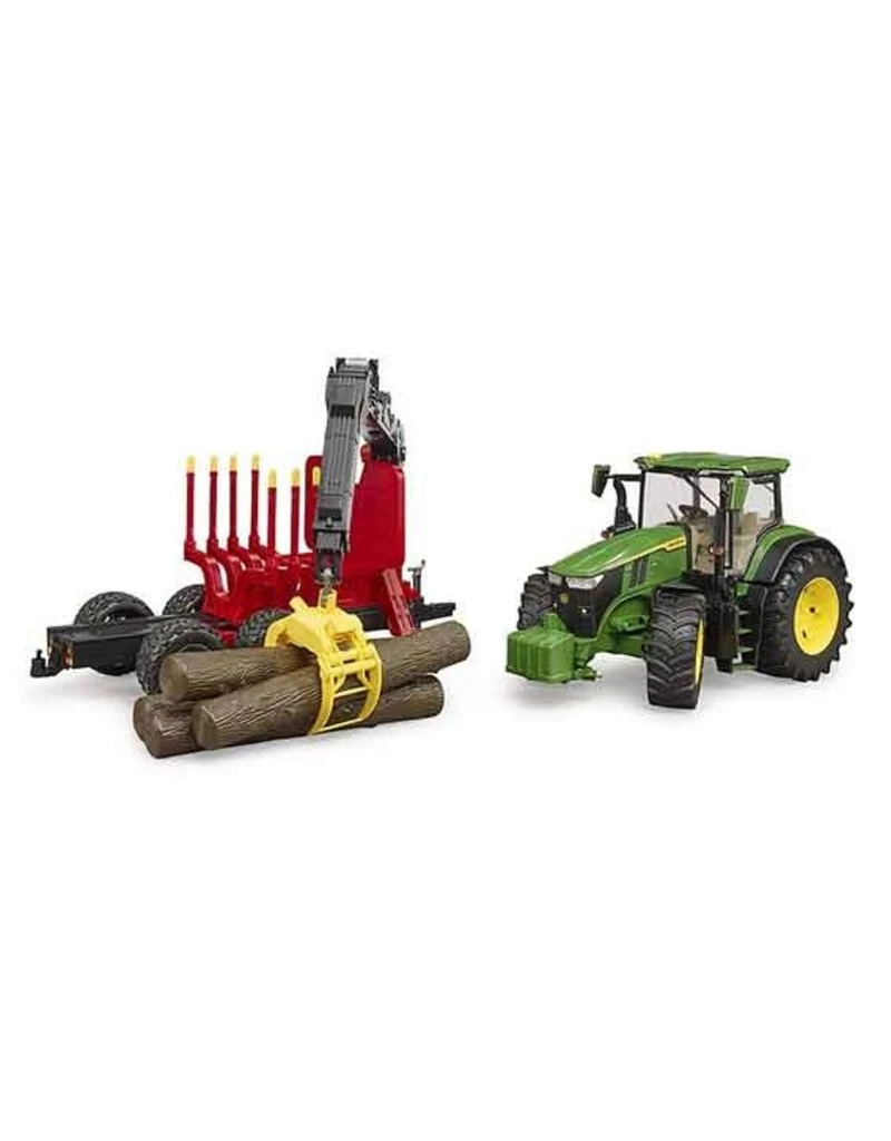 Bruder 3154 - John Deere 7R 350 met bomentrailer en 4 boomstammen Bruder 3154 - John Deere 7R 350 Met Bomentrailer En 4 Boomstammen -Britains Winkel bruder bruder 3154 john deere 7r 350 met bomentrai 3