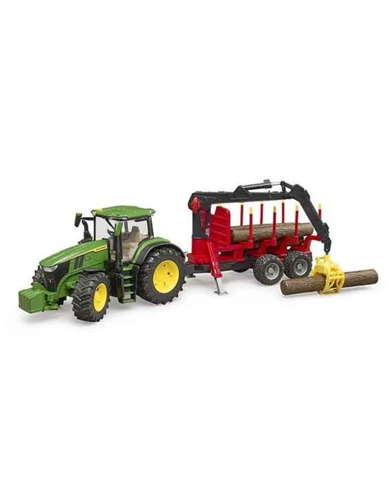 Bruder 3154 - John Deere 7R 350 met bomentrailer en 4 boomstammen Bruder 3154 - John Deere 7R 350 Met Bomentrailer En 4 Boomstammen -Britains Winkel bruder bruder 3154 john deere 7r 350 met bomentrai