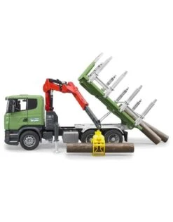 Bruder 3524 - Scania Houttransporter Met Kraan En 3 Boomstammen -Britains Winkel bruder bruder 3524 scania houttransporter met kraa 2