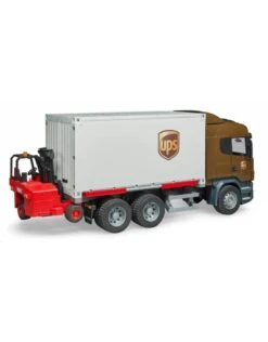 Bruder 3581 - Scania R-vrachtwagen UPS Met Heftruck 5 Bruder 3581 - Scania R-vrachtwagen UPS Met Heftruck -Britains Winkel bruder bruder 3581 scania r vrachtwagen ups met he 5