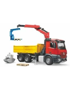 Bruder 3651 - MB Arocs Kiepwagen Met Kraan