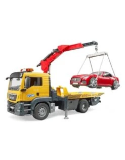 Bruder 3750 - MAN TGS Afsleepwagen Met Light & Sound Module En Roadster -Britains Winkel bruder bruder 3750 man tgs afsleepwagen met light 2