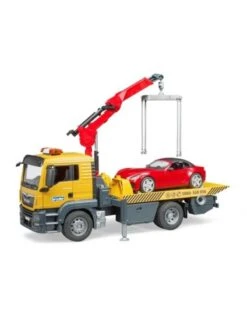Bruder 3750 - MAN TGS Afsleepwagen Met Light & Sound Module En Roadster -Britains Winkel bruder bruder 3750 man tgs afsleepwagen met light 3