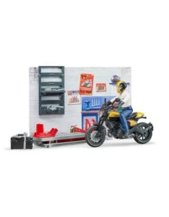 Bruder 62102 - Werkplaats Voor Motoren (Scrambler Ducati) 5 Bruder 62102 - Werkplaats Voor Motoren (Scrambler Ducati) -Britains Winkel bruder bruder 62102 werkplaats voor motoren scramb 5