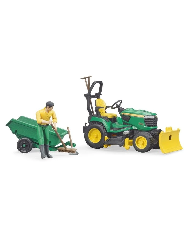 Bruder 62104 - John Deere zitmaaier met accessoires Bruder 62104 - John Deere Zitmaaier Met Accessoires -Britains Winkel bruder bruder 62104 john deere zitmaaier met acces 6
