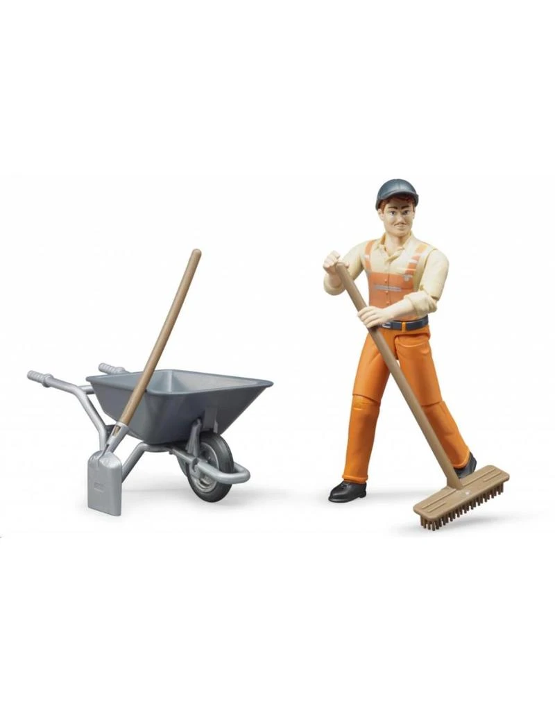 Bruder 62130 - Figurenset weg-/ gemeentewerker met accessoires Bruder 62130 - Figurenset Weg-/ Gemeentewerker Met Accessoires -Britains Winkel bruder bruder 62130 figurenset weg gemeentewerker 1