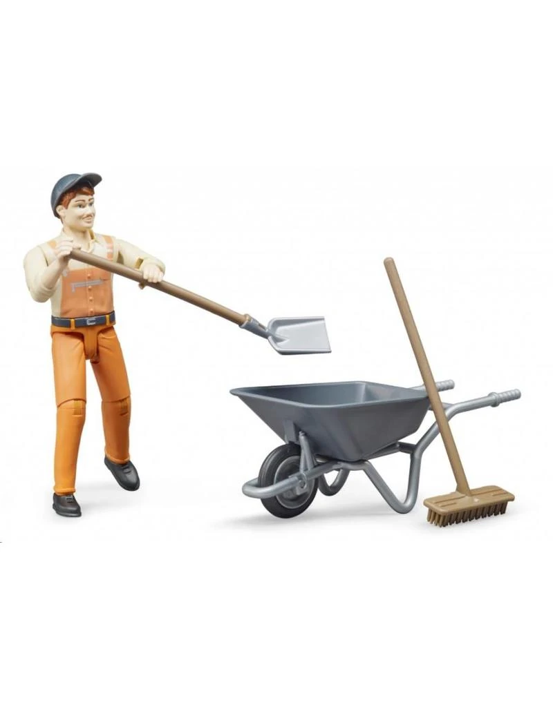 Bruder 62130 - Figurenset weg-/ gemeentewerker met accessoires Bruder 62130 - Figurenset Weg-/ Gemeentewerker Met Accessoires -Britains Winkel bruder bruder 62130 figurenset weg gemeentewerker 3