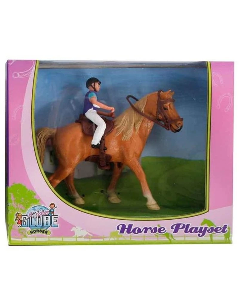 Kids Globe 640078A - Paard (lichtbruin) met amazone 1:24 (geschikt voor SCHLEICH) Kids Globe 640078A - Paard (lichtbruin) Met Amazone 1:24 (geschikt Voor SCHLEICH) -Britains Winkel kids globe 640078a paard lichtbruin met amazone 12