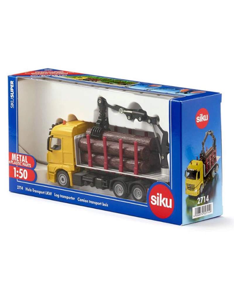 Siku 2714 - Auto met laadkraan en boomstammen 1:50 Siku 2714 - Auto Met Laadkraan En Boomstammen 1:50 -Britains Winkel siku siku 2714 auto met laadkraan en boomstammen 1 3