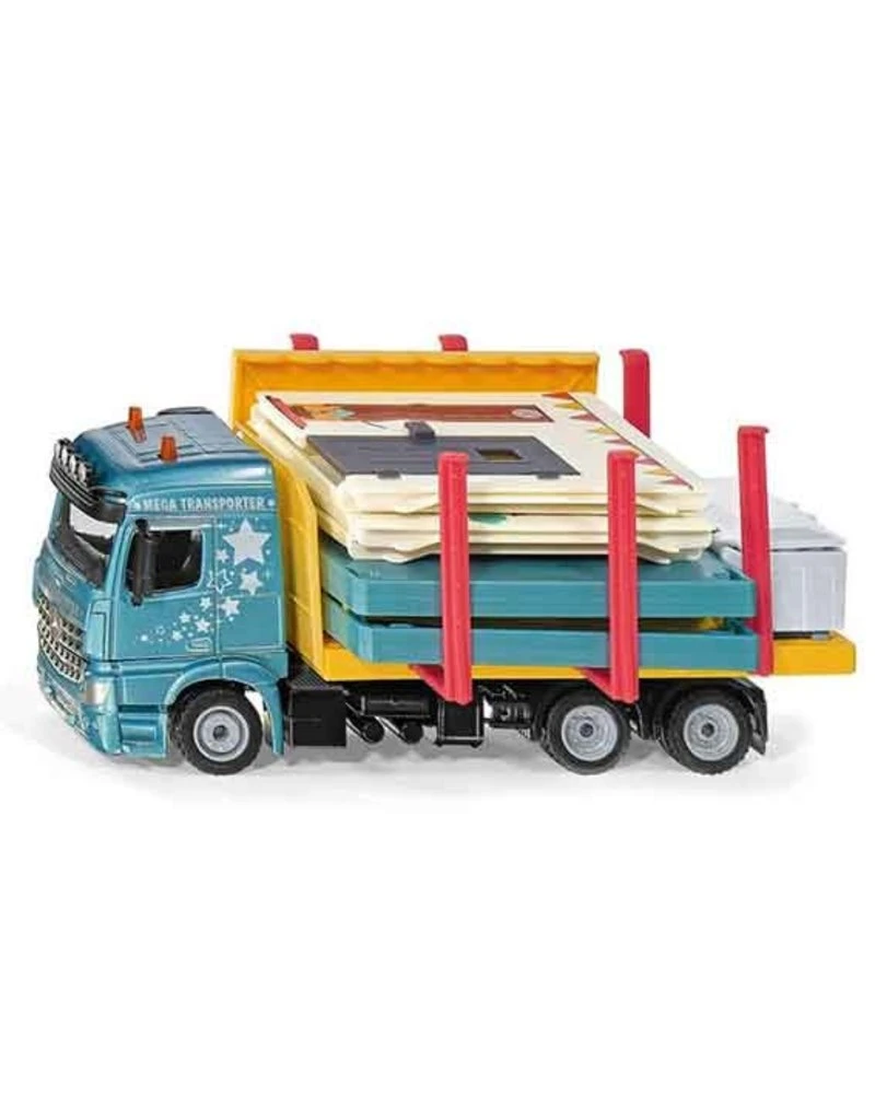 Siku 3562 - Transport vrachtwagen met prefabhuis 1:50 Siku 3562 - Transport Vrachtwagen Met Prefabhuis 1:50 -Britains Winkel siku siku 3562 transport vrachtwagen met prefabhui