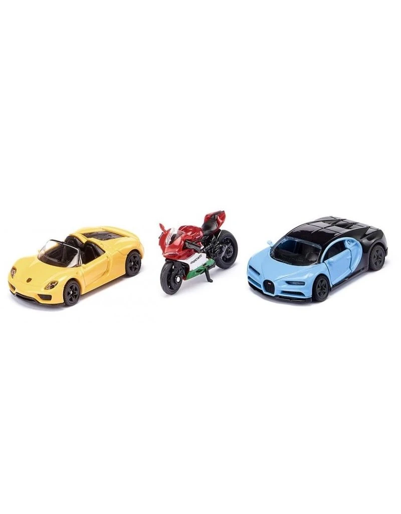 Siku 6313 - Geschenkset Sportwagens en motor 1:87 Siku 6313 - Geschenkset Sportwagens En Motor 1:87 -Britains Winkel siku siku 6313 geschenkset sportwagens en motor 18