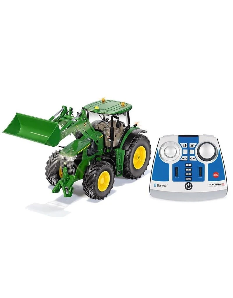 Siku 6795 - Siku Control Bluetooth John Deere 7310R met frontlader incl. afstandbediening 1:32 Siku 6795 - Siku Control Bluetooth John Deere 7310R Met Frontlader Incl. Afstandbediening 1:32 -Britains Winkel siku siku 6795 siku control bluetooth john deere 7
